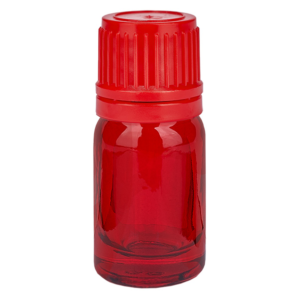 5ml lahvička 11mm šroubovací uzávěr červená RedLine UT18/5. 5ml lahvička 11mm šroubovací uzávěr červená RedLine UT18/5.