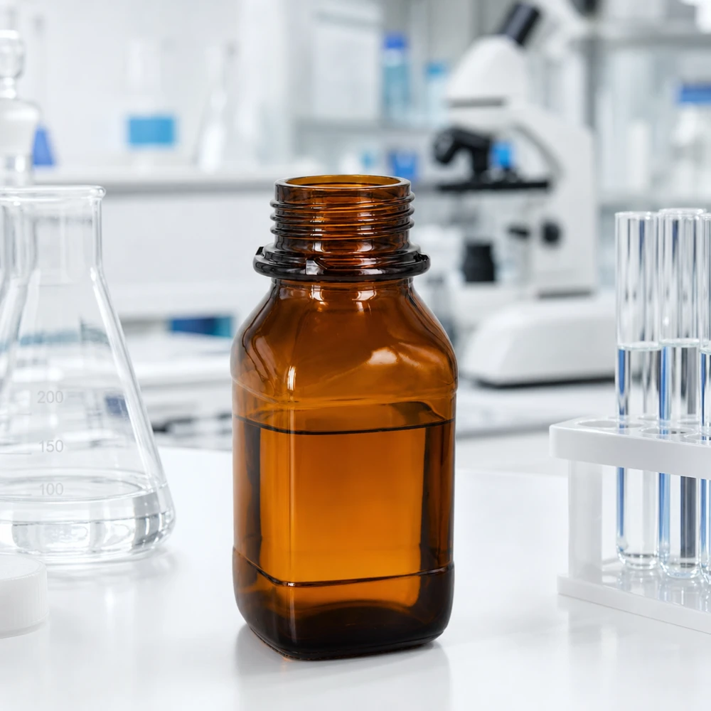 250ml láhev na chemikálie Robuste 250ml Laborflasche aus getöntem Glas für chemische Substanzen und Lösungen