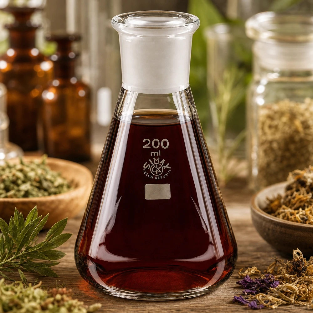 Erlenmeyerova baňka 200ml se standardním broušeným spojem (29/32) Erlenmeyerova baňka 200ml se standardním broušeným spojem (29/32)