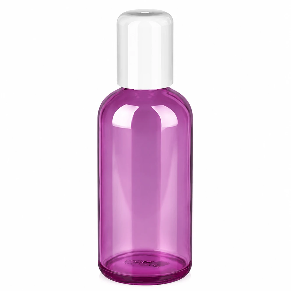 100ml lahvička s globulí bílá standardní PurpleLine UT18/100 100ml PurpleLine Roll-On Flasche mit weißer Kappe für Deodorant und Körperpflege