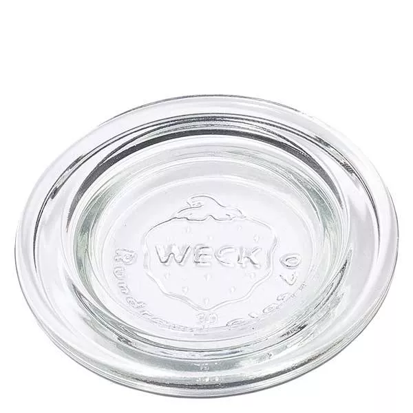 Skleněné víčko WECK RR40 WECK Glasdeckel RR40 transparent rund aus Glas für Einmachgläser und Weckgläser zum Einkochen