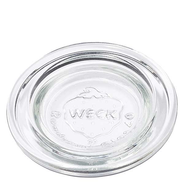 Skleněné víčko WECK RR40 WECK Glasdeckel RR40 transparent rund aus Glas für Einmachgläser und Weckgläser zum Einkochen