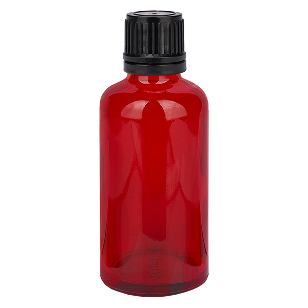 50ml l&#225;hev s globul&#237; 8mm nal&#233;vac&#237; krou&#382;ek &#269;ern&#253; tamper-evidentn&#237; uz&#225;v&#283;r RedLine UT18/50