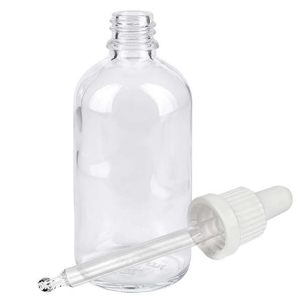 100ml Glasflasche mit Tropfer für ätherische Öle Kosmetik und pharmazeutische Anwendungen