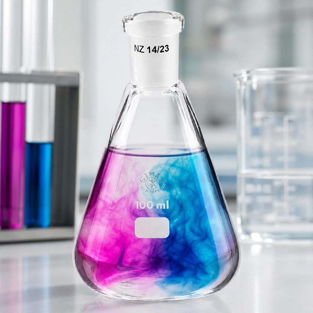 Erlenmeyerova baňka 100 ml se standardním broušeným spojem (14/23)