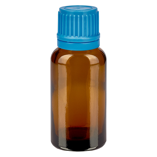 20ml láhev 11mm šroubovací uzávěr modrá s ochranným uzávěrem BrownLine UT18/20. 20ml láhev 11mm šroubovací uzávěr modrá s ochranným uzávěrem BrownLine UT18/20.