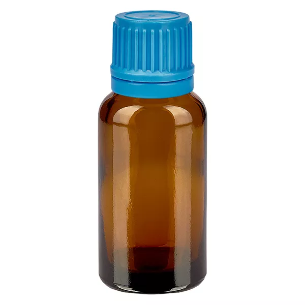 20ml láhev 11mm šroubovací uzávěr modrá s ochranným uzávěrem BrownLine UT18/20. 20ml láhev 11mm šroubovací uzávěr modrá s ochranným uzávěrem BrownLine UT18/20.