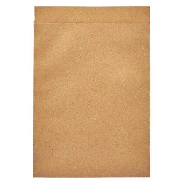 Ploché sáčky hnědé (balení 100 ks) 162x230mm/50 g/m²