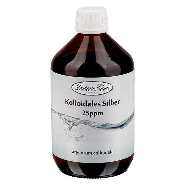 Koloidní stříbro 25ppm 500ml Doktor-Klaus Koloidní stříbro 25ppm 500ml Doktor-Klaus