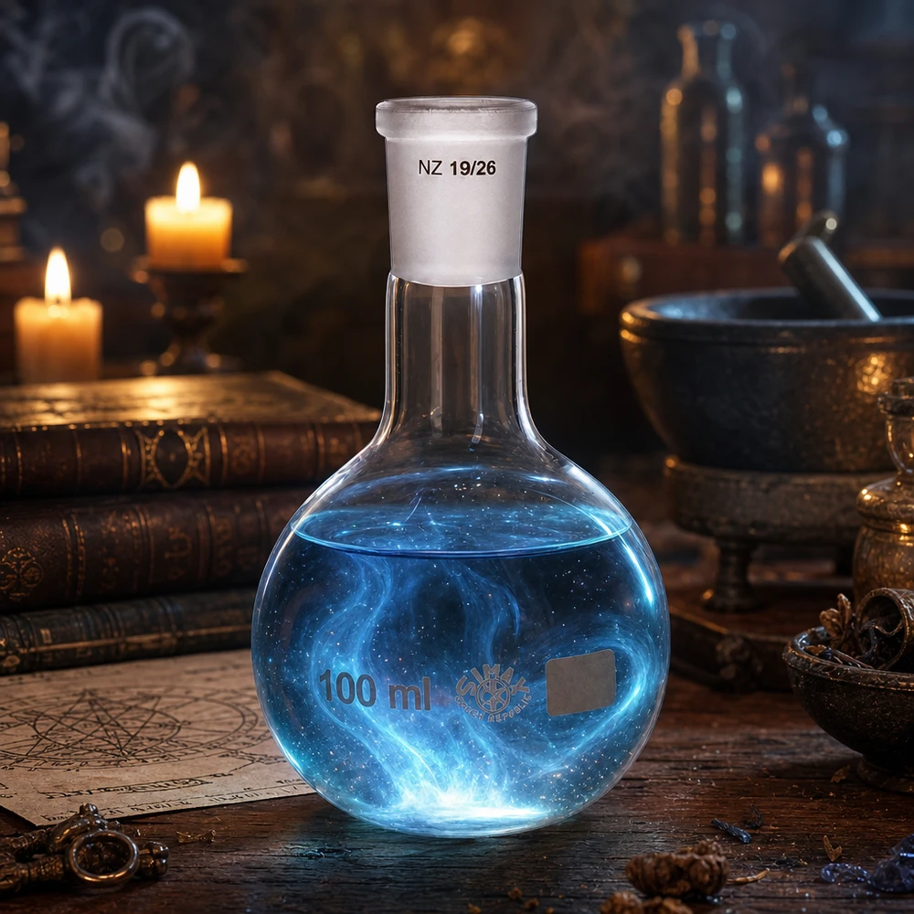Baňka 100ml se standardním broušeným spojem (19/26) Experimentier-Stehkolben mit 100ml Inhalt und standardisiertem Schliff für sichere Laborversuche
