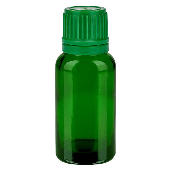 20ml lahvička 11mm šroubovací uzávěr zelený tamper-evidentní uzávěr GreenLine UT18/20 20ml lahvička 11mm šroubovací uzávěr zelený tamper-evidentní uzávěr GreenLine UT18/20