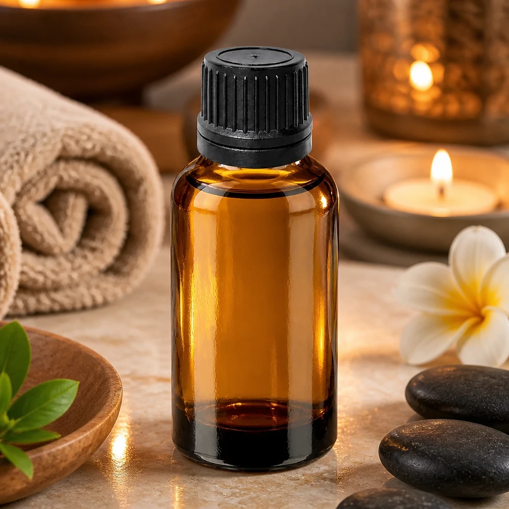 Handliche 30ml Glasflasche mit ergonomischem Tropfverschluss für einfache Portionierung