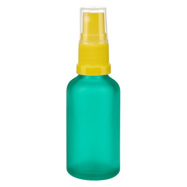 50ml láhev s rozprašovačem žlutá/průhledný standardní uzávěr GreenLine UT18/50 50ml láhev s rozprašovačem žlutá/průhledný standardní uzávěr GreenLine UT18/50