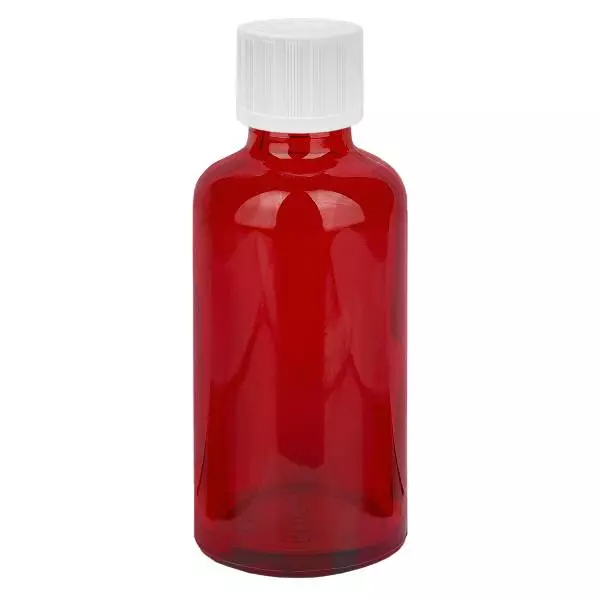 50ml láhev 11mm šroubovací uzávěr bílý standardní tamper evident RedLine UT18/50