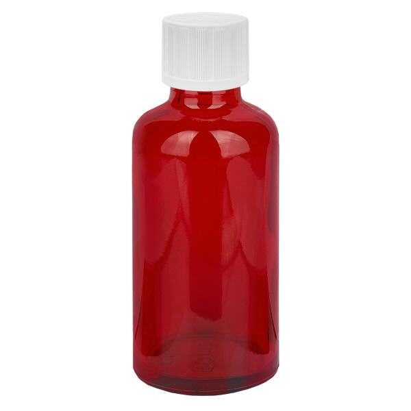 50ml láhev 11mm šroubovací uzávěr bílý standardní tamper evident RedLine UT18/50 50ml láhev 11mm šroubovací uzávěr bílý standardní tamper evident RedLine UT18/50