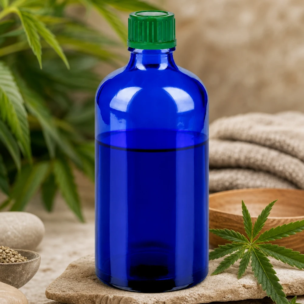 Robuste 100ml Flasche aus dickem Glas garantiert sichere Aufbewahrung empfindlicher Substanzen