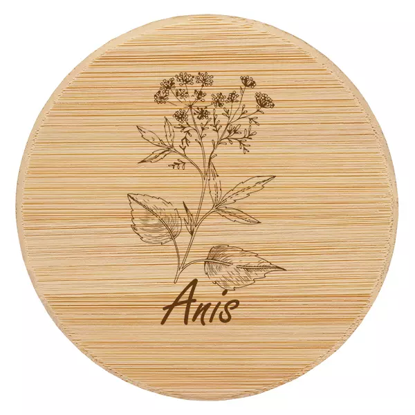 Couvercle en bois "Anis" pour WECK RR60