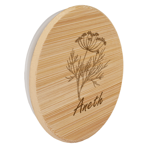 Couvercle en bois "Aneth" pour WECK RR60 Couvercle en bois "Aneth" pour WECK RR60