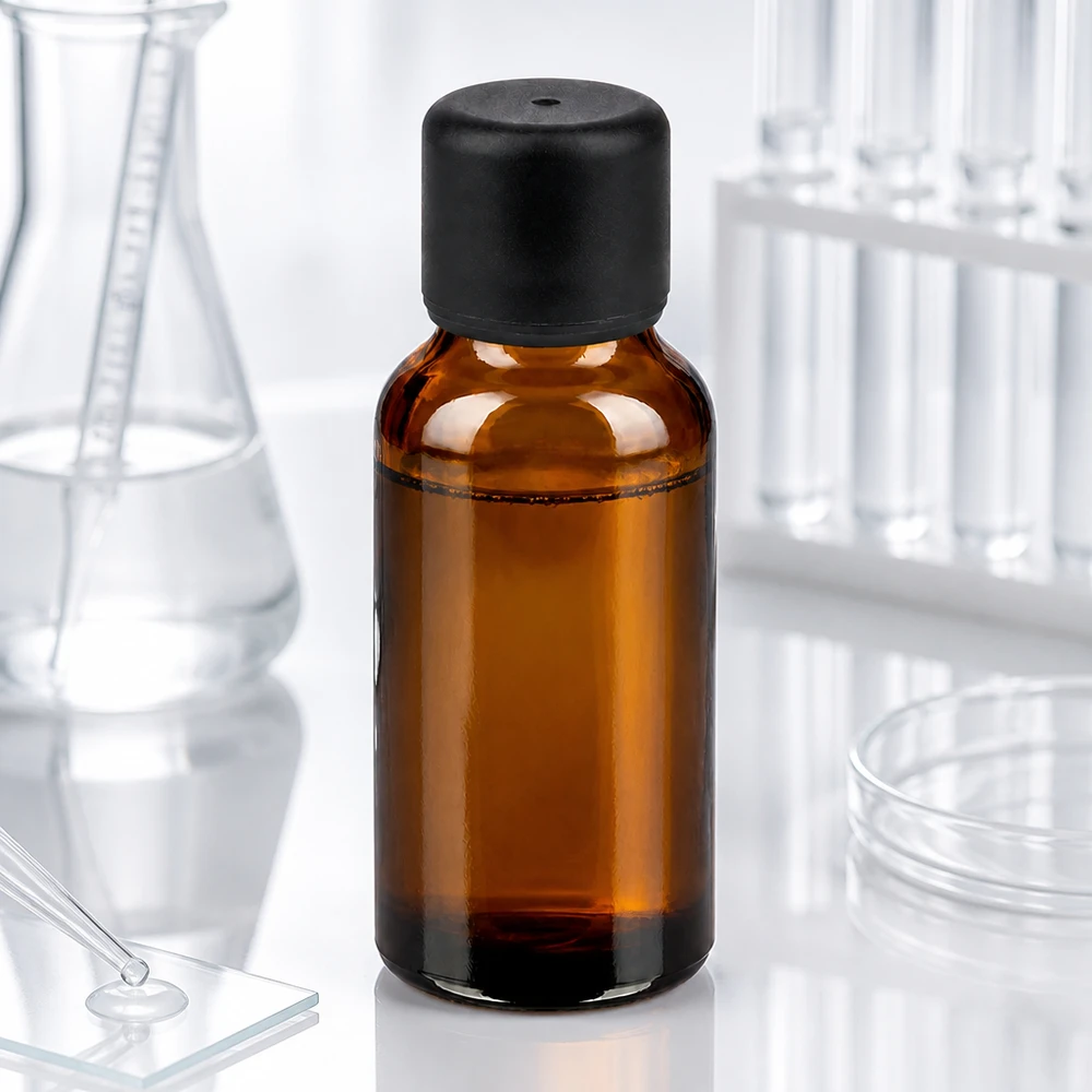 20ml láhev 6mm šroubovací uzávěr černá Standard BrownLine UT18/20 Wiederverwendbare 20ml Glasflasche BrownLine Serie mit schwarzem Schraubverschluss für Heimlabor