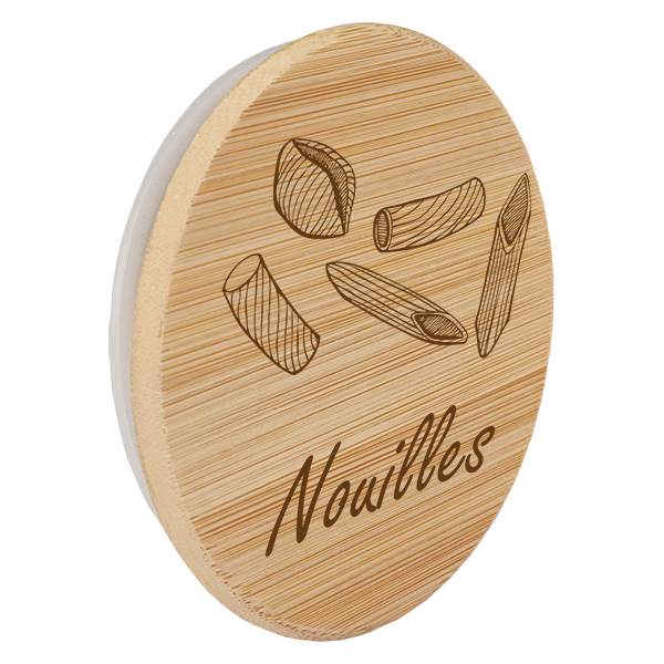 Couvercle en bois "Nouilles" pour WECK RR100 Couvercle en bois "Nouilles" pour WECK RR100