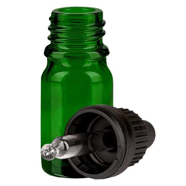 5ml pipetovací láhev černá s uzávěrem odolným proti manipulaci GreenLine UT18/5