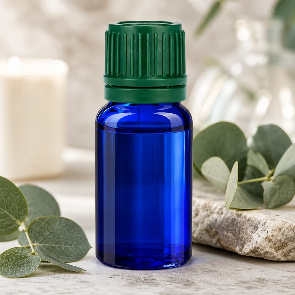 Lichtgeschützte 10ml Kobaltflasche mit SV-Verschluss für langanhaltende Produktqualität