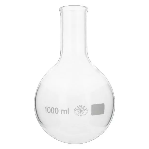 Baňka s kulatým dnem 1000ml s úzkým hrdlem Baňka s kulatým dnem 1000ml s úzkým hrdlem