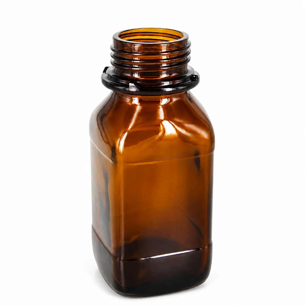 250ml láhev na chemikálie 250ml Weithalsflasche aus getöntem Glas für Chemikalienlagerung im Labor