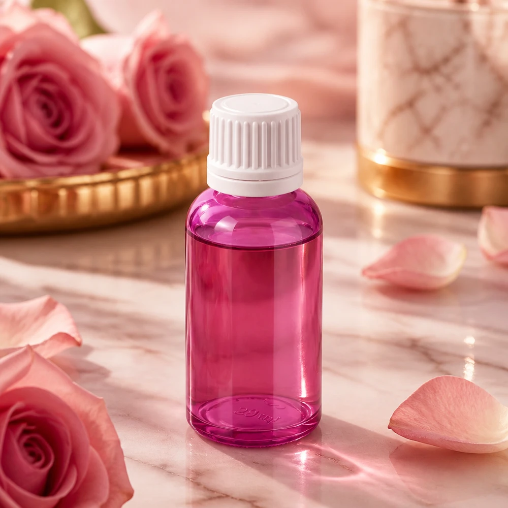 30ml láhev s 11mm šroubovacím uzávěrem bílá Originality šroubovací uzávěr PurpleLine UT18/30 30ml PurpleLine Flasche in modernem Design mit OV Verschluss für professionelle Anwendung