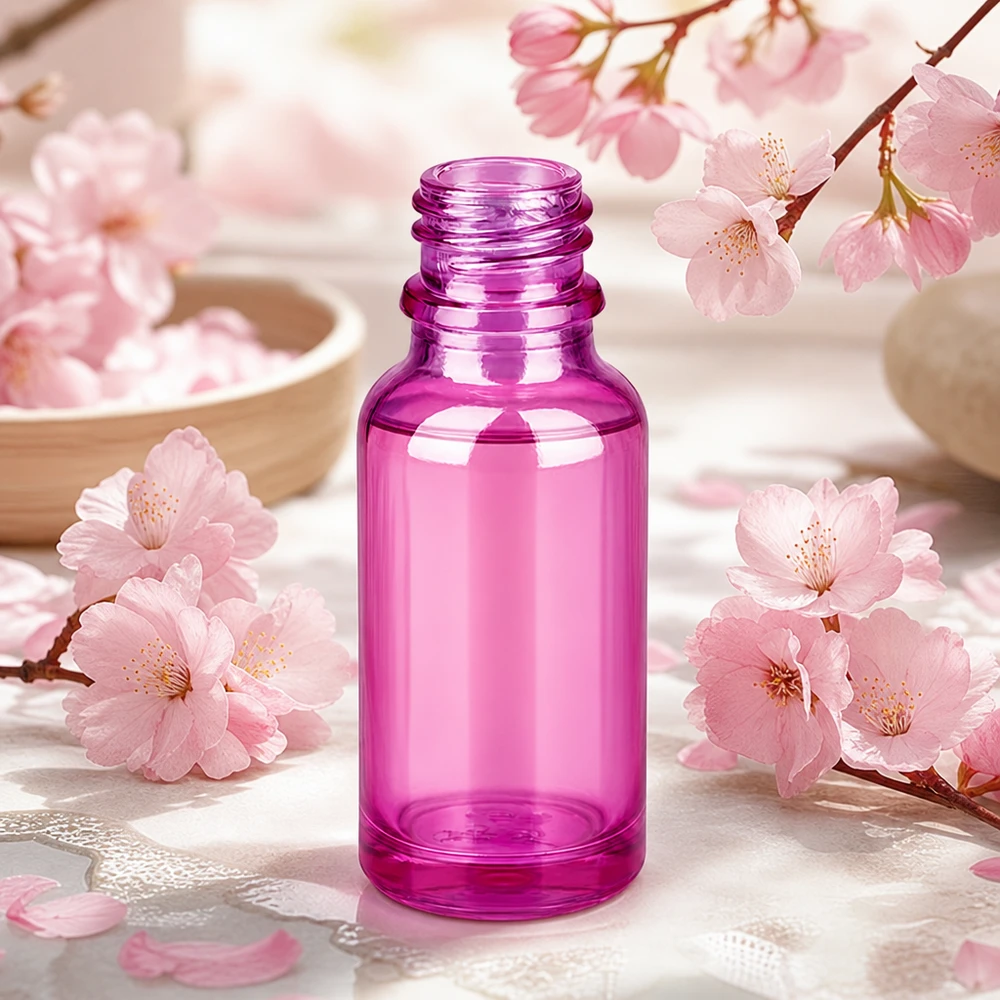 20ml PurpleLine Glasflasche mit breitem Boden und schlanker Form für optimale Stabilität