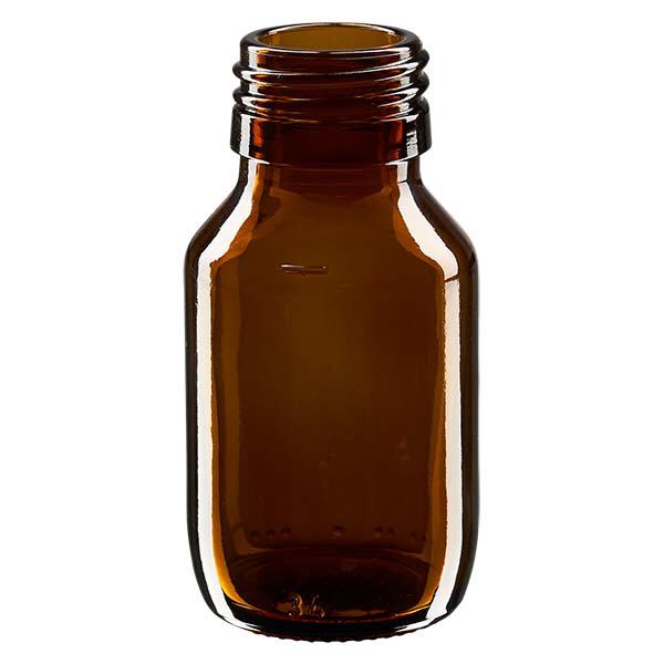 Hn&#283;d&#225; lahvi&#269;ka na l&#233;ky o objemu 50 ml, bez uz&#225;v&#283;ru PP28 ApoGlas