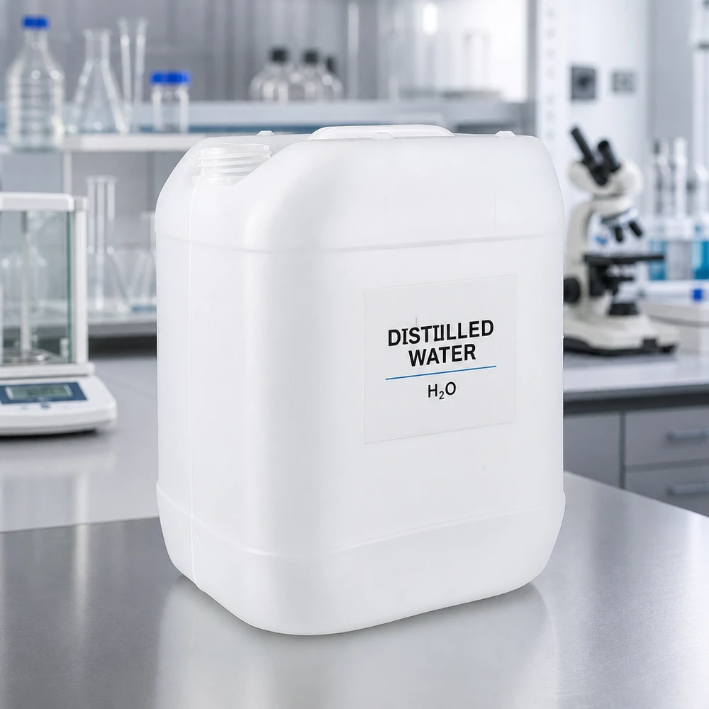 Kanystr 20 litrů bez uzávěru 20 Liter Laborkanister ohne Verschluss mit H2O Kennzeichnung und griffigem Tragegriff