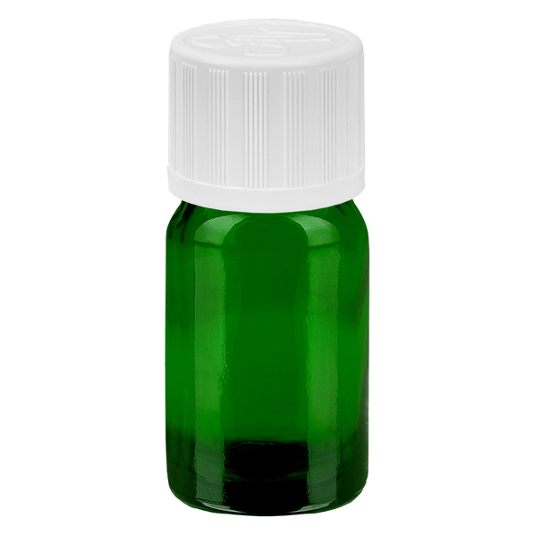 5ml láhev 11mm šroubovací uzávěr bílá standardní dětská pojistka GreenLine UT18/5 5ml láhev 11mm šroubovací uzávěr bílá standardní dětská pojistka GreenLine UT18/5