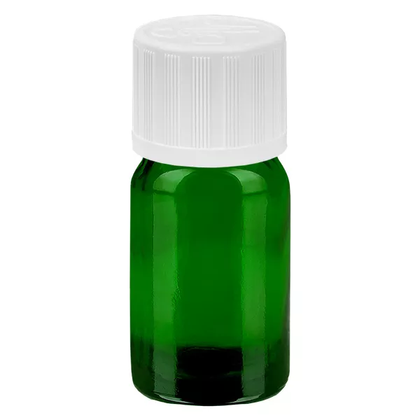 5ml láhev 11mm šroubovací uzávěr bílá standardní dětská pojistka GreenLine UT18/5