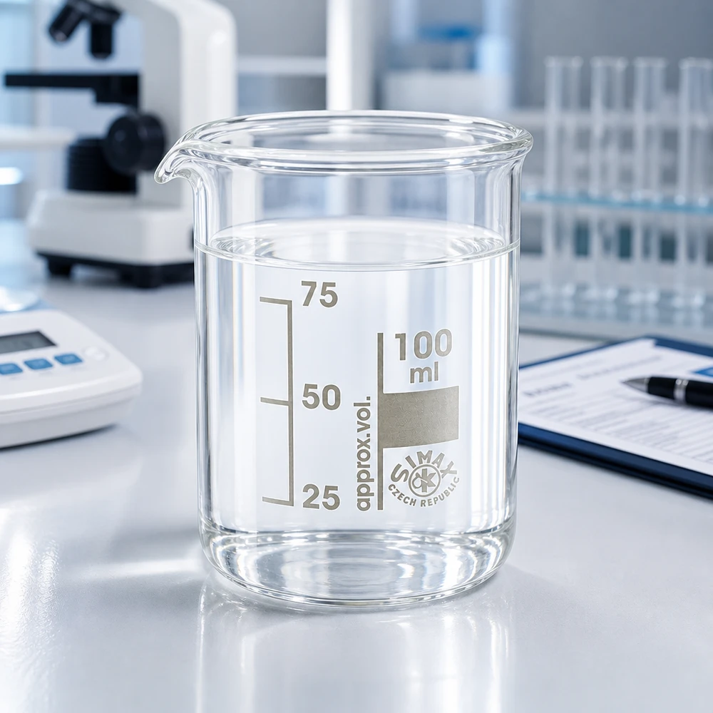Robustes 100ml Becherglas aus Spezialglas für chemische Versuche und Laborpraktika