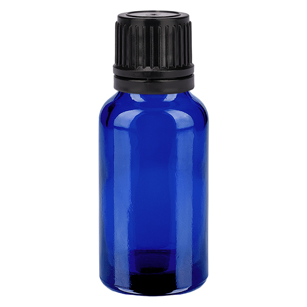 20ml globulov&#225; l&#225;hev 3mm nal&#233;vac&#237; krou&#382;ek &#269;ern&#253; uz&#225;v&#283;r s pojistkou proti manipulaci BlueL. UT18/20