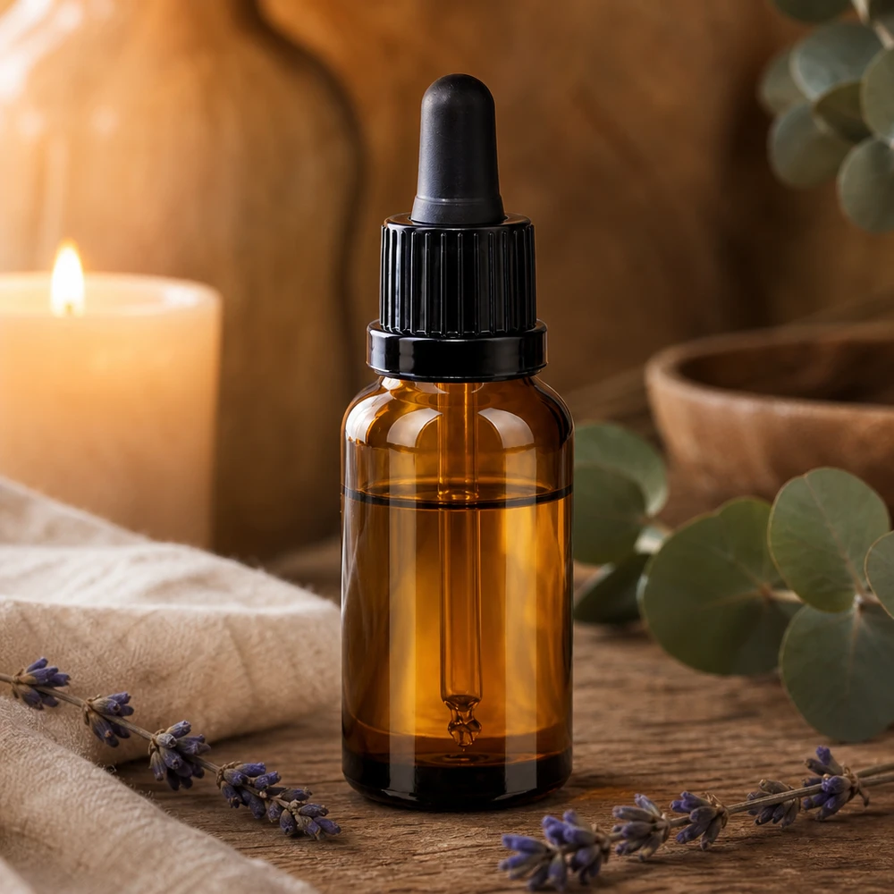 20ml pipetovací láhev černá se zajištěným uzávěrem BrownLine UT18/20 20ml Dosierungsflasche mit Glaspipette und schwarzem Gewinde für hygienische Entnahme