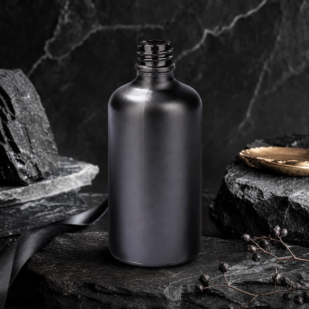 100ml lékárenská láhev BlackLine UT18/100 UNiTWIST Lichtschutz 100ml Apothekerflasche BlackLine UT18/100 UNiTWIST schützt Inhalt vor UV-Strahlung