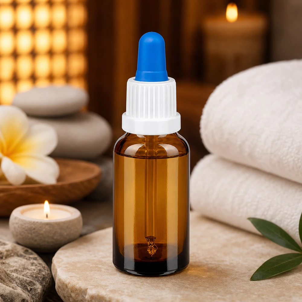 20ml pipetovací láhev bílá/modrý uzávěr s ochranou proti manipulaci BrownLine UT18/20 Robuste Braunglas-Pipettenflasche 20ml mit kindersicherem Verschluss für den professionellen Einsatz