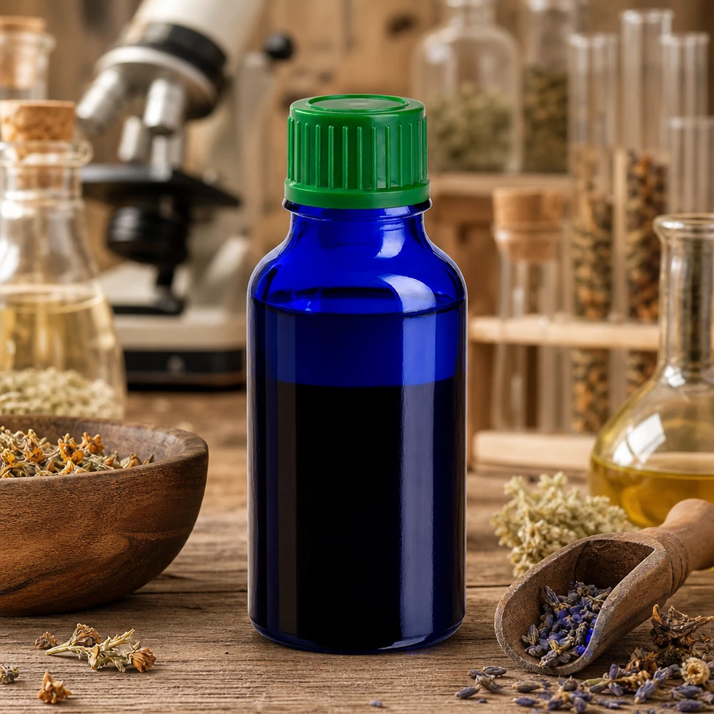 20ml Mehrzweckflasche BlueLine UT18/20 mit auslaufsicherem 11mm Verschluss grün für Labor und Kosmetik
