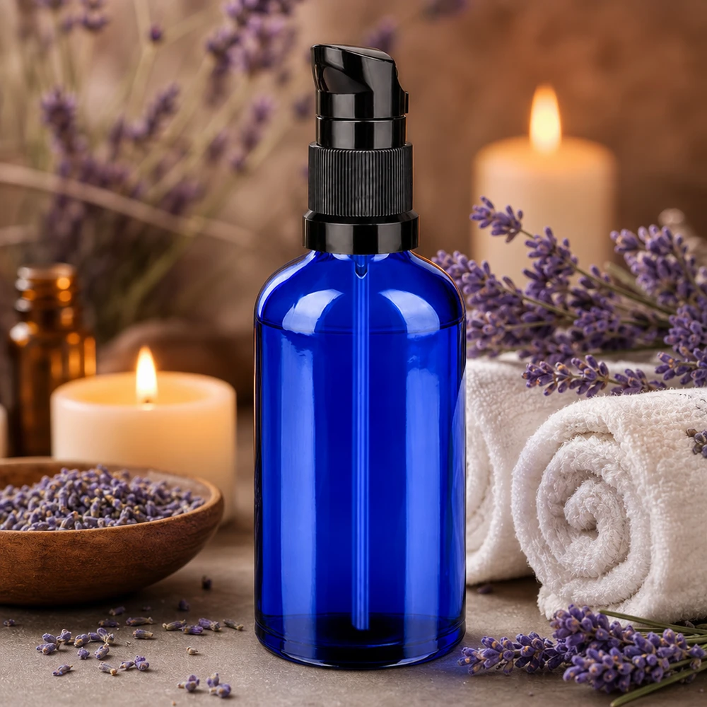 100ml lahvička s pumpičkou černá standardní uzávěr BlueLine UT18/100 100ml lahvička s pumpičkou černá standardní uzávěr BlueLine UT18/100