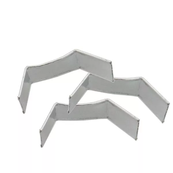 U-clip páskový uzávěr stříbrný (balení 100 ks) 40 mm