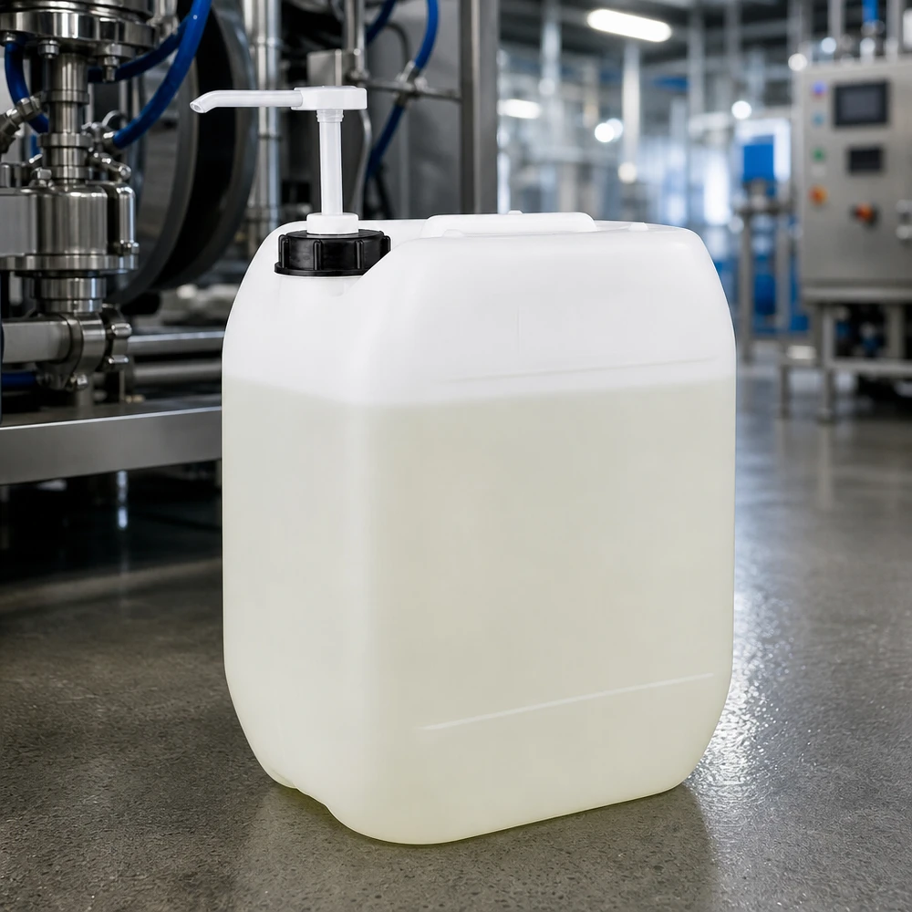 Kanystr 10 litrů s dávkovacím čerpadlem Stapelbarer 10 Liter Kunststoffbehälter mit Dosierpumpe für Reinigungsmittel und Chemikalien