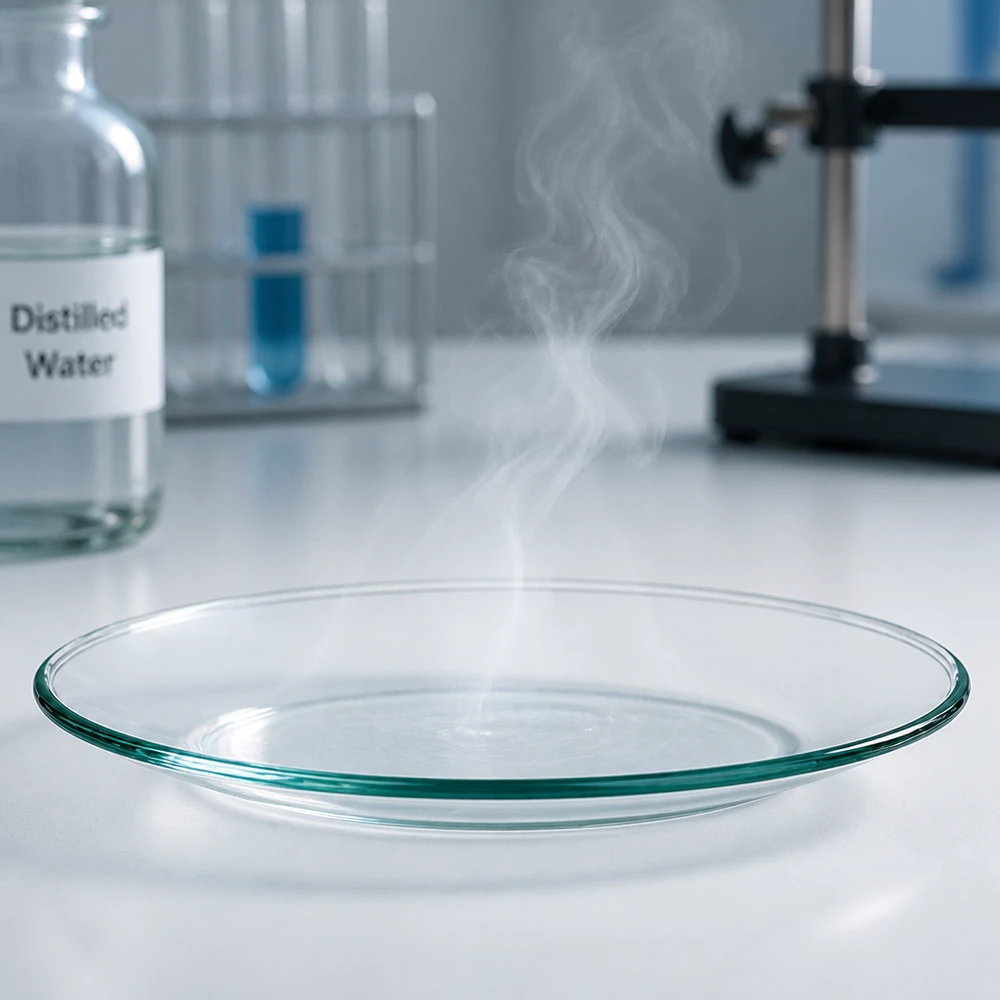 Miska z hodinářského skla ø80 mm Präzisions-Laborschale 8cm aus hitzebeständigem Glas für analytische Arbeiten