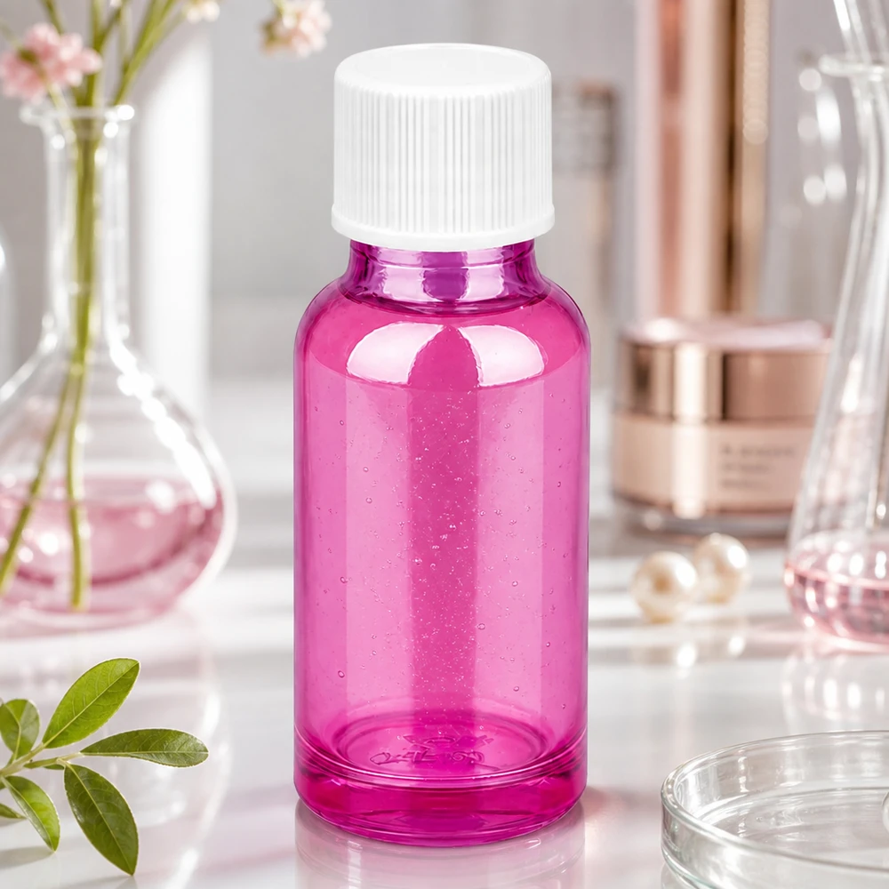 Elegante violette 20ml Flasche mit standardisiertem 11mm Gewinde für professionelle Nutzung