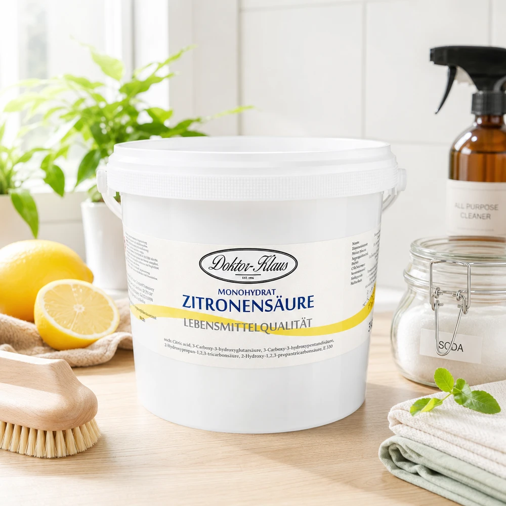 Kyselina citronová 5kg Doktor-Klaus 5kg Zitronensäure Doktor-Klaus vielseitiger Haushaltshelfer für Waschmaschine und Geschirrspüler