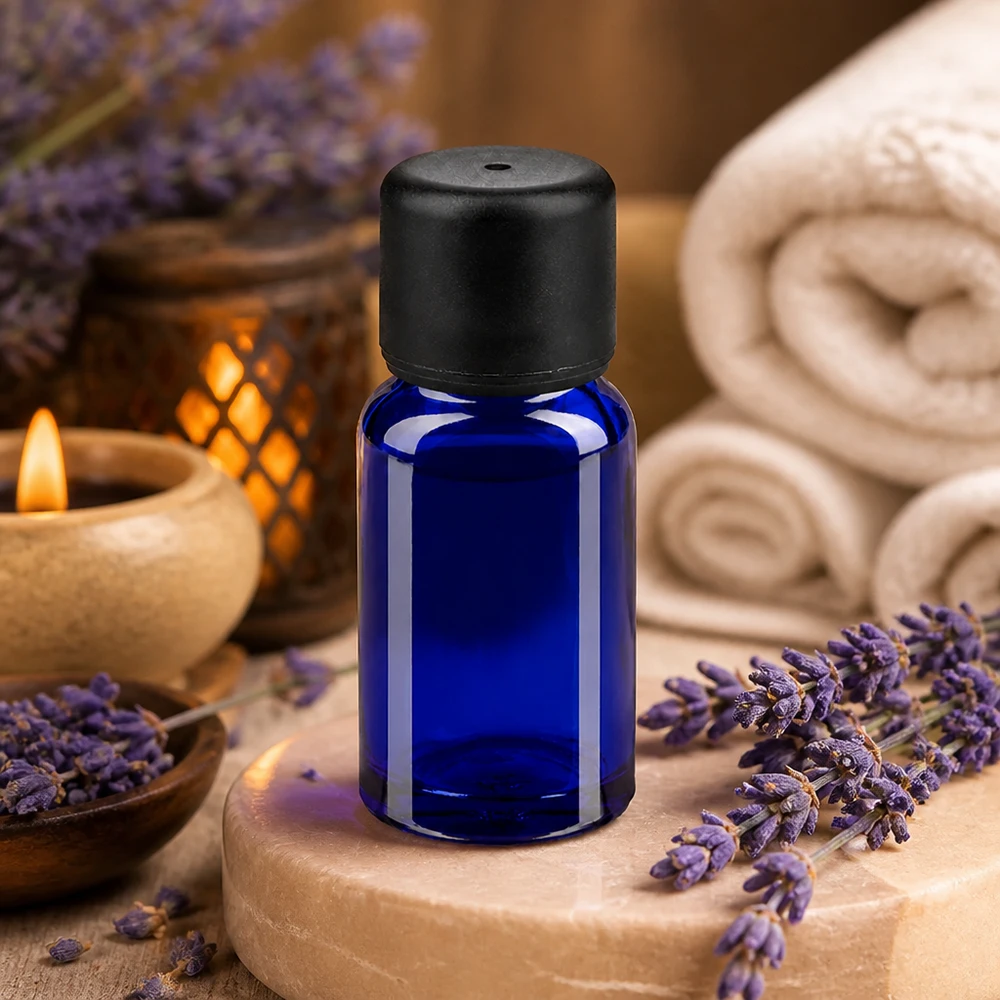 10ml lahvička 11mm šroubovací uzávěr černý BlueLine UT18/10.