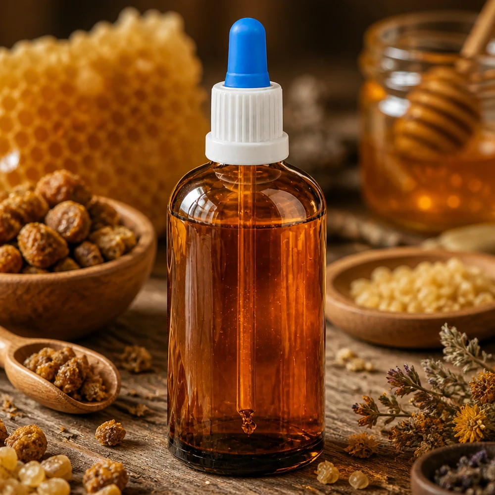 Apothekerflasche 100ml aus dunklem Glas mit Tropfpipette für kosmetische und medizinische Zwecke