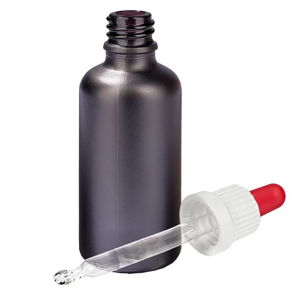 50ml pipetovací láhev bílá/červená s uzávěrem proti neoprávněné manipulaci BlackLine UT18/50
