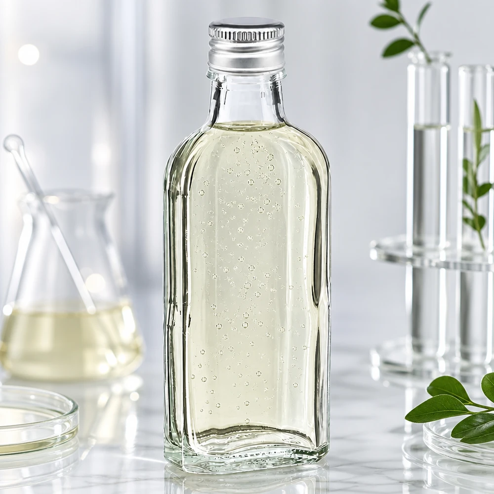 100 ml Meplat čirý s hliníkovým uzávěrem stříbrný PP22 Kompakte Meplat Klarglasflasche 100ml mit silbernem PP22 Verschluss für Pharmazie